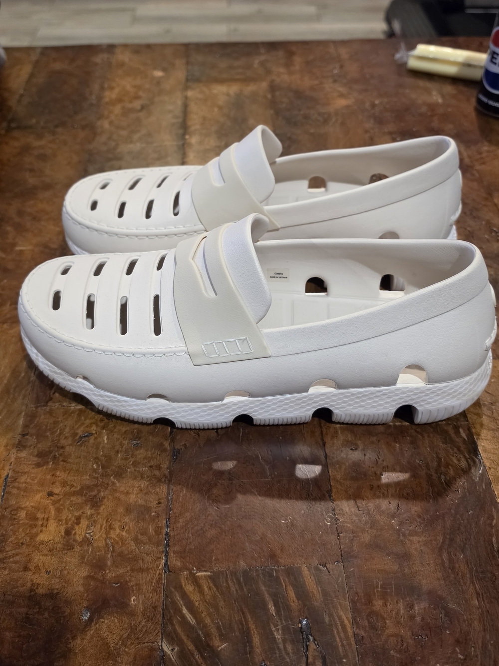 Cole Haan Mens Zero Grande White Slip-On Ventilated Casual Shoes